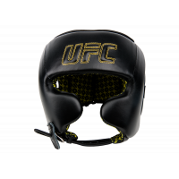 Шлем с защитой щек на шнуровке UFC (Черный - M)