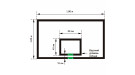 Щит баскетбольный игровой 1050х1800 мм (фанера 15 мм на металлокаркасе)